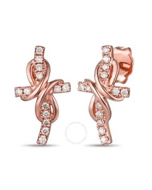 Le Vian Pink Infinity Earrings Set