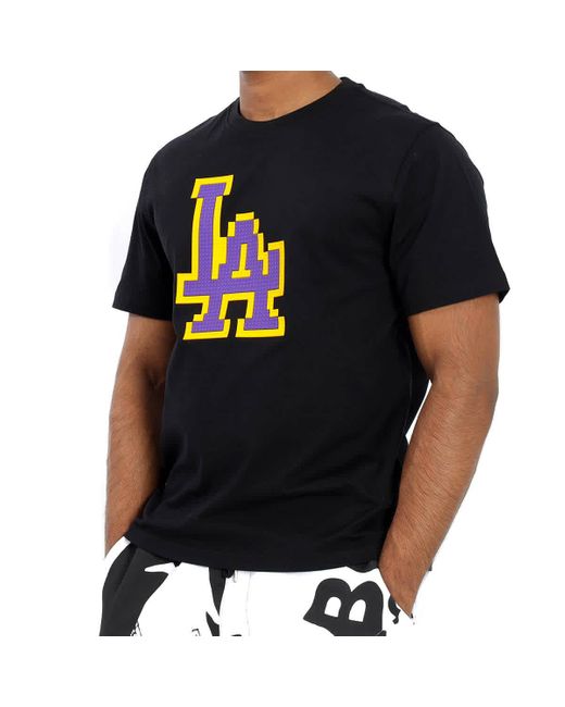 Mostly Heard Rarely Seen Black La Dodgers Print T-shirt for men