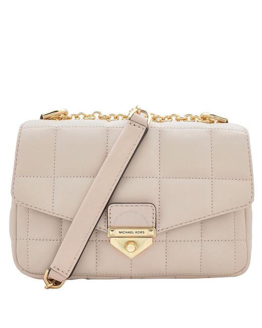 Michael Kors Pink Soft Soho Small Quilted Leather Shoulder Bag