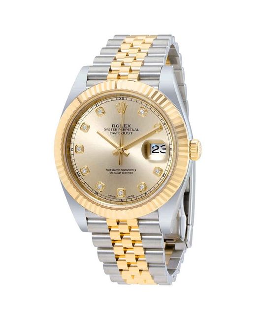 Rolex Datejust 41 Sundust Diamond Dial 
