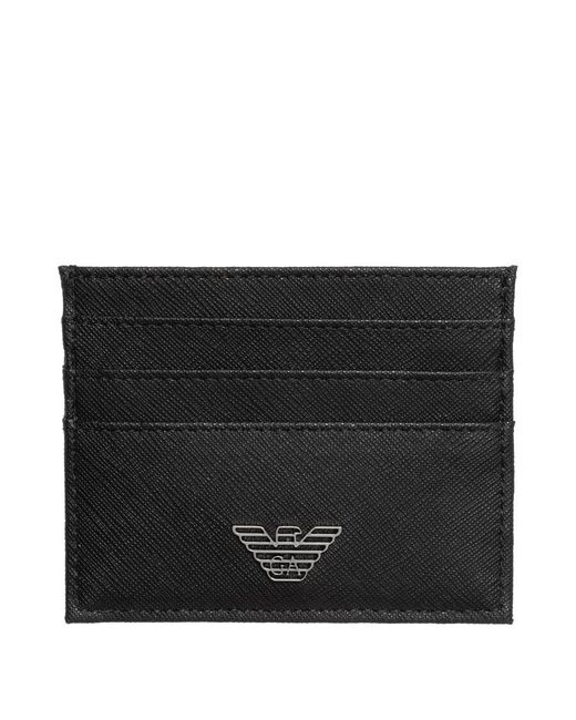 Emporio Armani Black Card Case for men