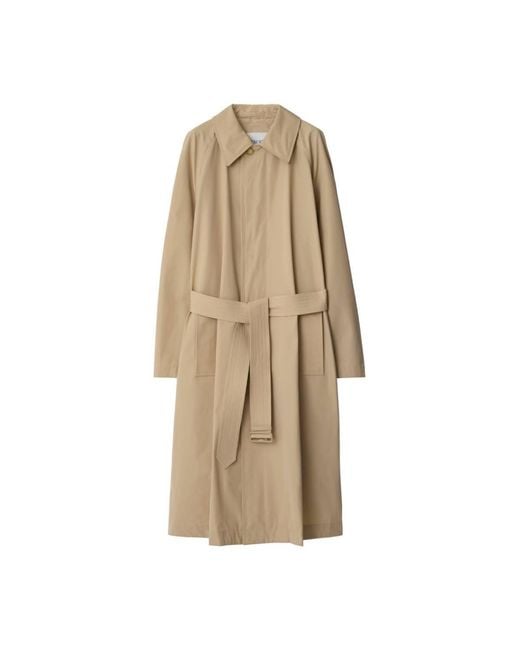 Burberry Natural Single-Breasted Coats for men