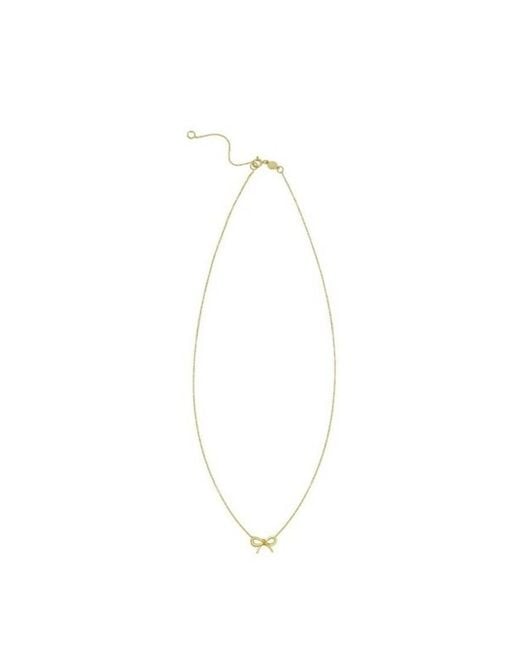 Tresorra Metallic 14K Small Bow Necklace