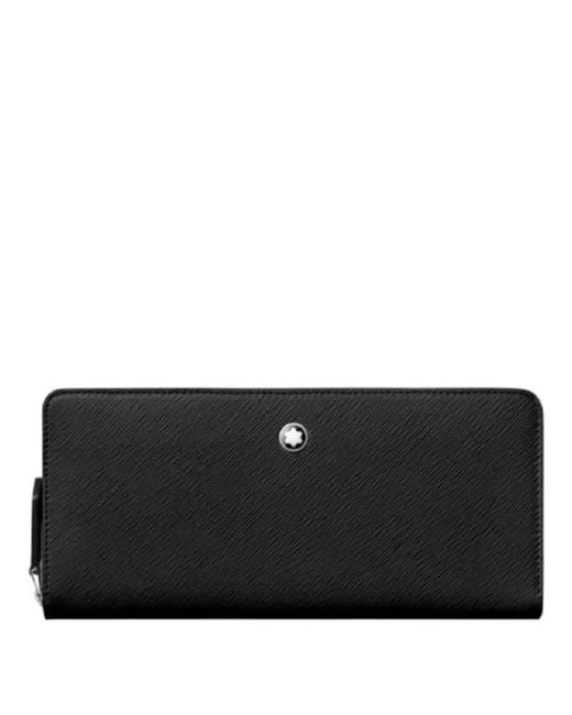 Montblanc Black Sartorial Leather Phone Pouch for men