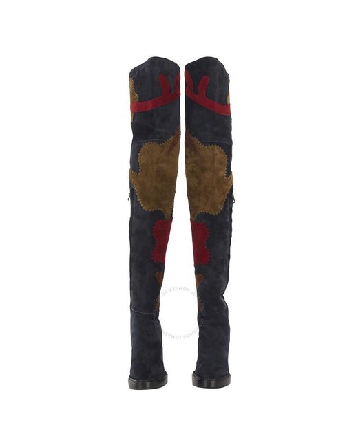 Burberry patchwork boots sale