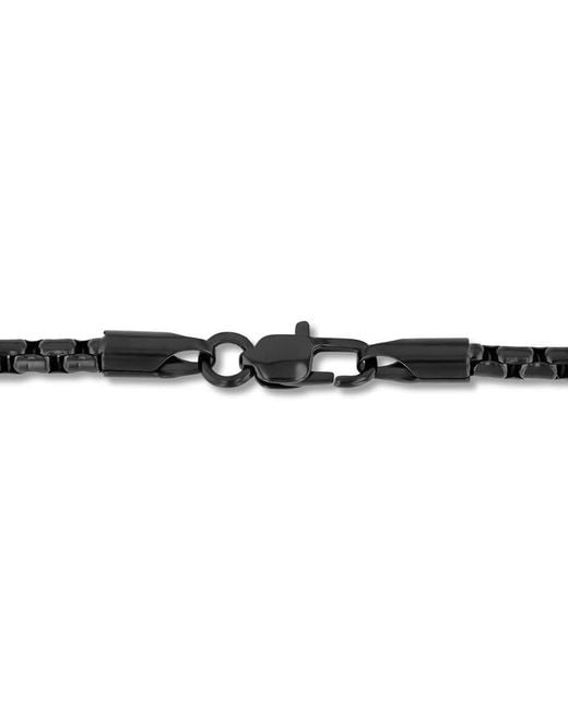 Robert Alton Black 1/4Ctw Diamond Stainless Steel With Finish Lion Pendant for men