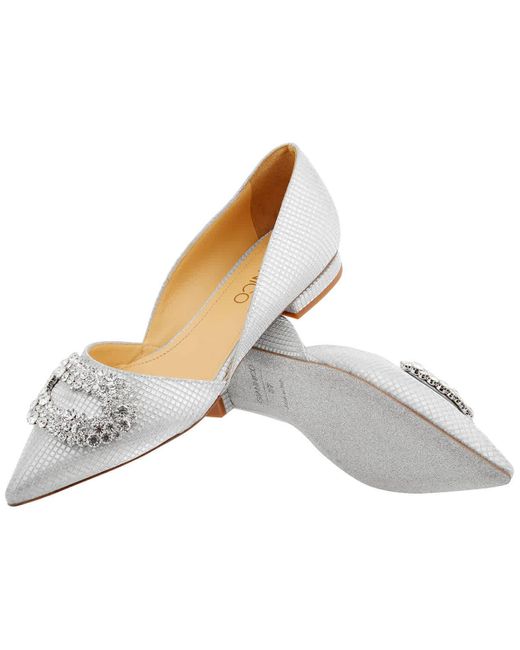 Giannico Gray Flat Daphne Loafers