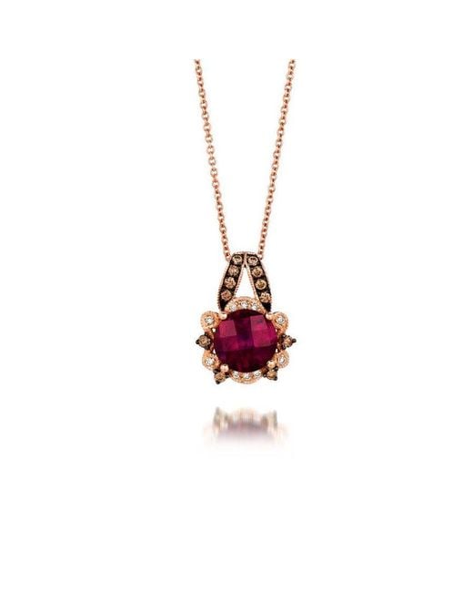 Le Vian Red Ladies' Semi Precious Fashion Pendant