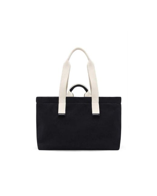 Dolce & Gabbana Black Logo Printed Shoulder Bag