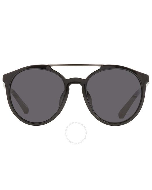 3.1 Phillip Lim Gray X Linda Farrow Black Round Sunglasses