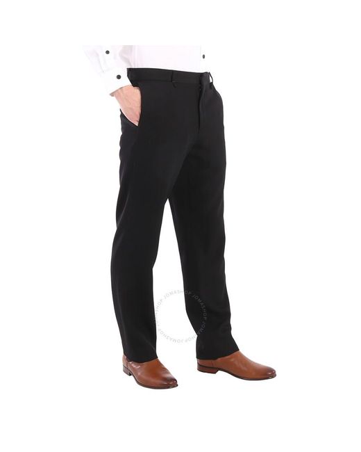 Burberry Black Straight-leg Tailored Trousers for men