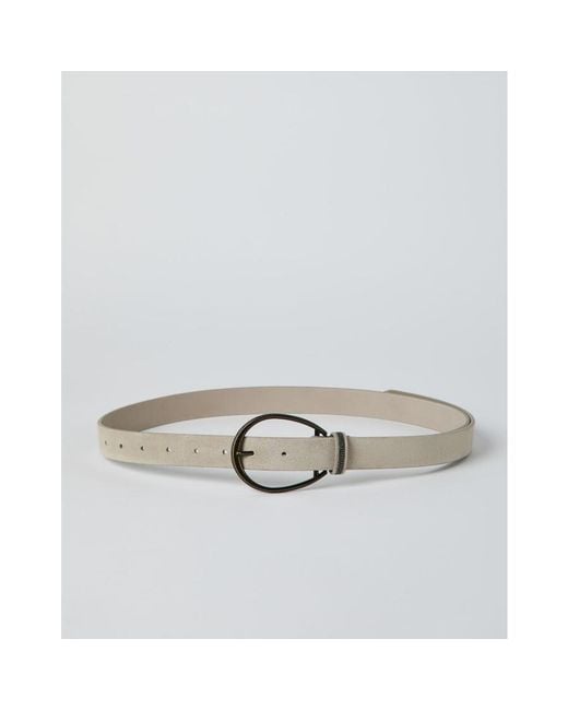Brunello Cucinelli Multicolor Light Leather Belt