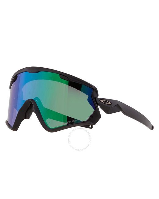Oakley Green Wind Jacket 2.0 Prizm Road Jade Shield Sunglasses Oo9418 941828 45 for men