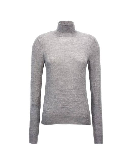 Saint Laurent Gray Wool Turtleneck