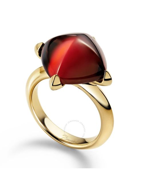 Baccarat Red Medicis Vermeil Crystal Ring 2807014