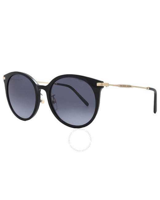Marc Jacobs Blue Dark Grey Shaded Oval Sunglasses Marc 552/g/s 02m2/9o 54