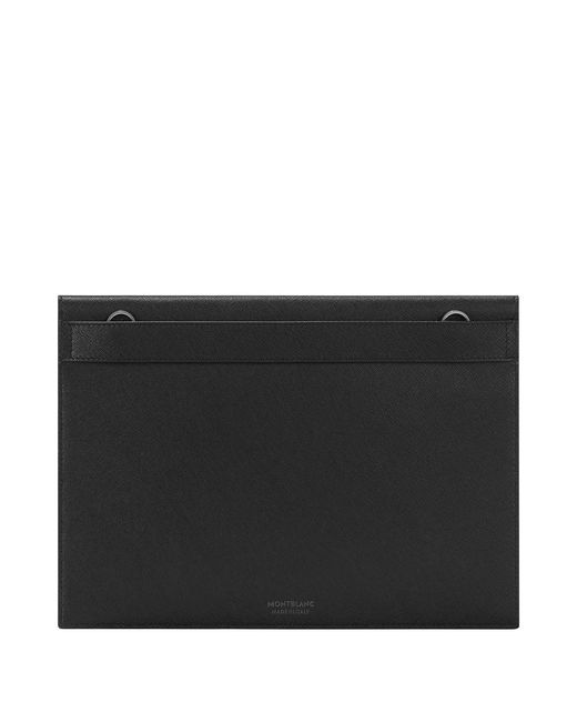 Montblanc Black Sartorial Envelope Leather Pouch