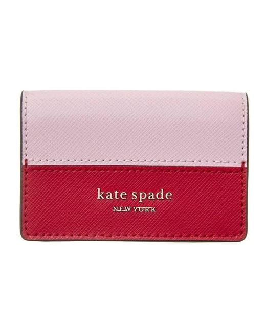 Kate Spade Red Spencer Mini Trifold Wallet