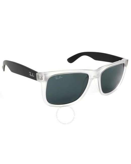 Ray-Ban Gray Justin Color Mix Dark Square Sunglasses Rb4165 651287 54 for men