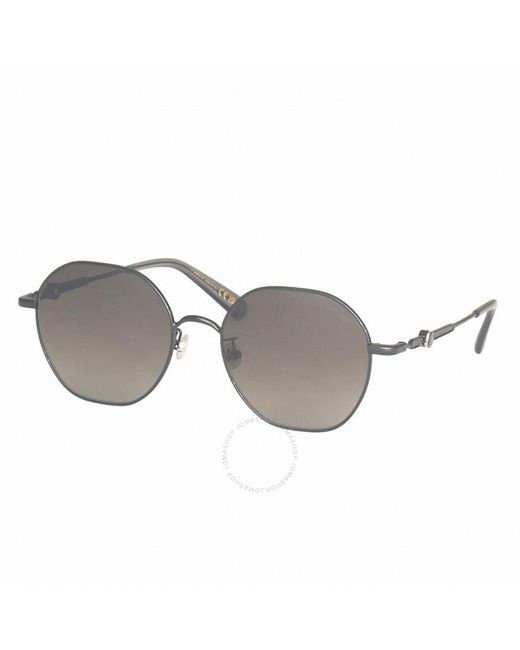Moncler Gray Smoke Gradient Oval Sunglasses Ml0231-k 01b 56