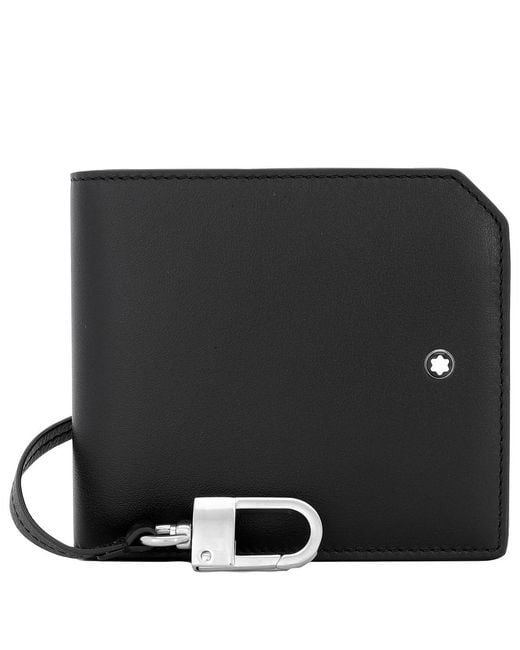 Montblanc Black Meisterstuck Leather Selection Soft Wallet 6Cc for men