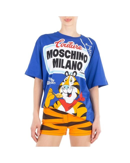 Moschino Blue Tony The Tiger Oversized T-Shirt