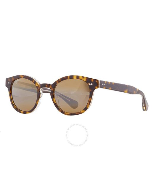 Maui Jim Brown Joy Ride Hcl Bronze Oval Sunglasses H841-10g 49
