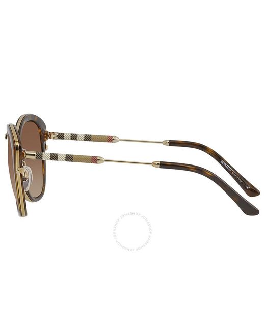 Burberry Brown Gradient Round Sunglasses Be4251q 300213