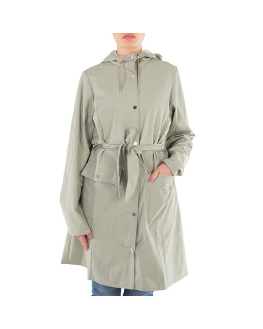 Rains Green Waterproof Curve W Jacket