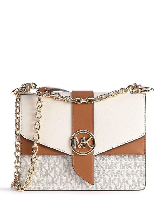 Michael Kors Natural Ladies Greenwich Small Presbyopia Crossbody Bag
