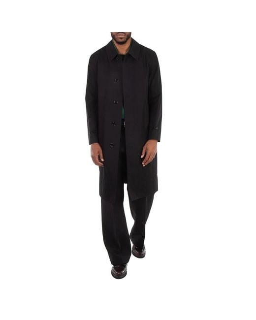 Burberry Black X Minecraft Monogram Motif Cotton Gabardine Car Coat, Brand Size 50 Us for men