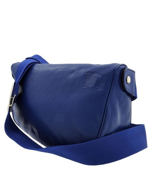 Burberry Blue Knight Medium Shield Messenger Bag for men