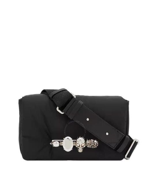 McQueen The Puffy Knuckle Belt Bag in Black for Men | Lyst UK