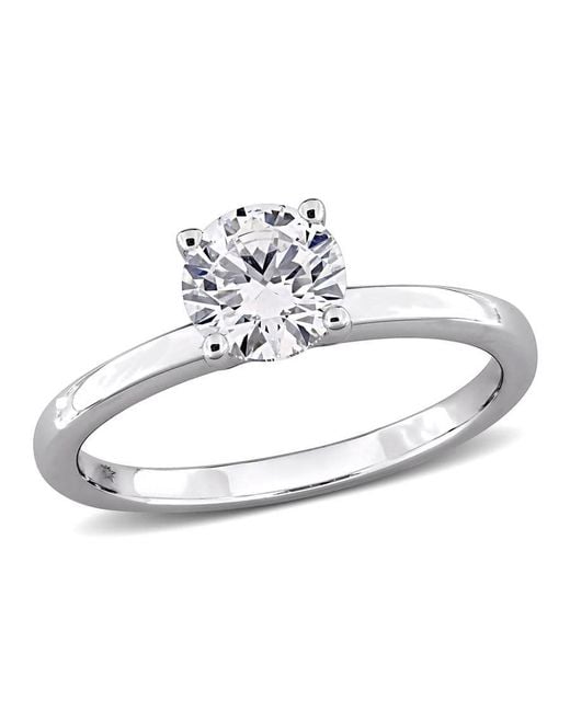 Created Forever White 1Ct Tw Lab-Grown Diamond Solitaire Engagement Ring