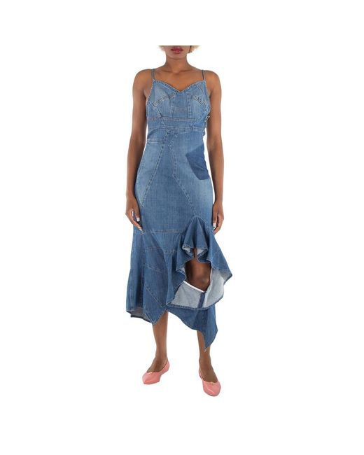 loewe denim dress Loewe Denim Chain Shirt Dress