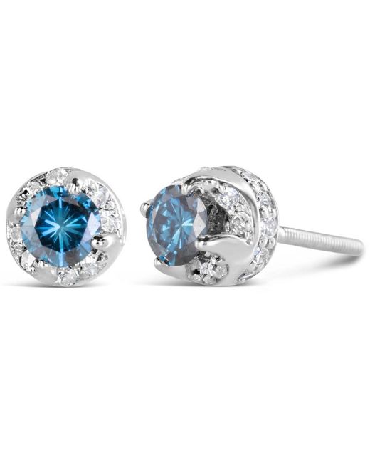 Haus of Brilliance 14k White Gold 1.00 Cttw Treated Blue