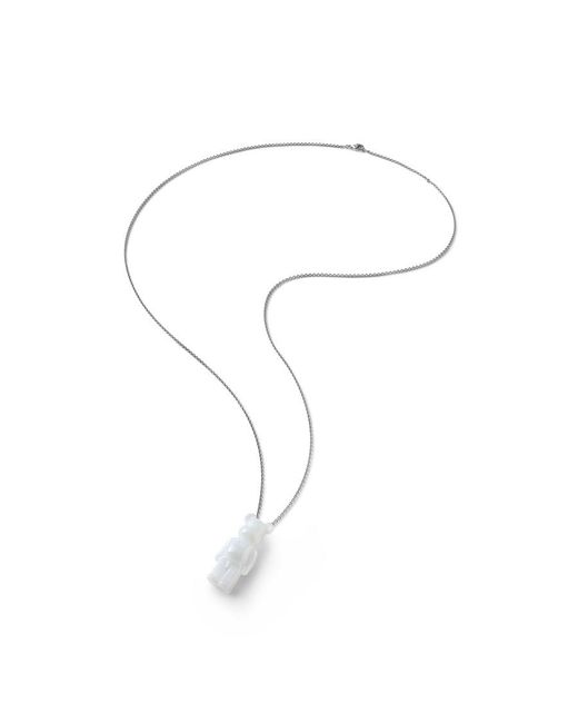 Baccarat Metallic Crystal Bear-Necklace for men