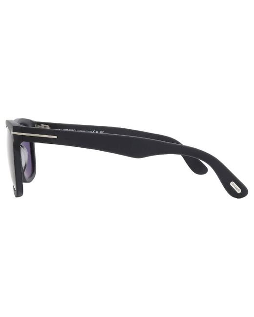Tom Ford Kevyn Blue Square Sunglasses Ft1099 02v 52 for men
