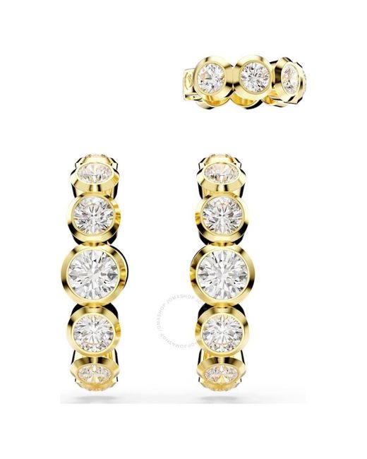 Swarovski Metallic Imber Round-Cut Plated Earrings Set