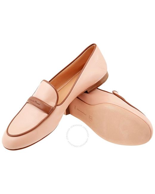 Gianvito Rossi Brown Two-tone Leather Loafers