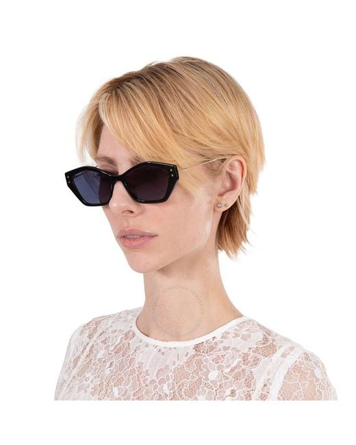 Dior Blue Geometric Sunglasses Miss S1u Cd40107u 01v 56