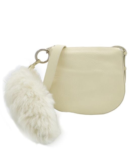 Burberry Metallic Small Knight Calf Leather Bag