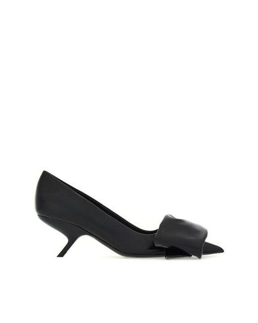 Ferragamo Black Ladies Heels, Us