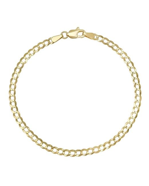 Kylie Harper Metallic 3.25Mm Miami Cuban Curb Chain Bracelet for men