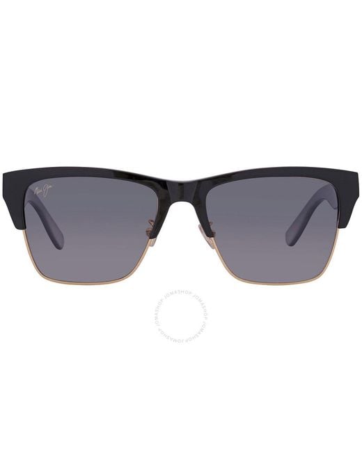 Maui Jim Multicolor Perico Neutral Grey Square Sunglasses Gs853-02 56
