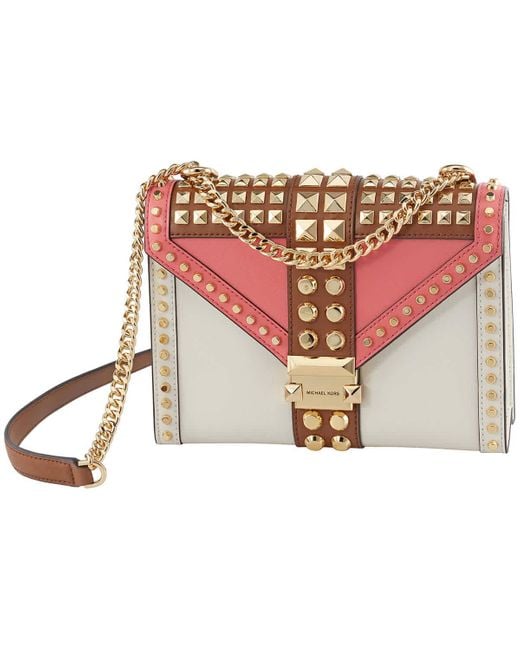 Michael kors whitney large embellished leather convertible shoulder bag hotsell