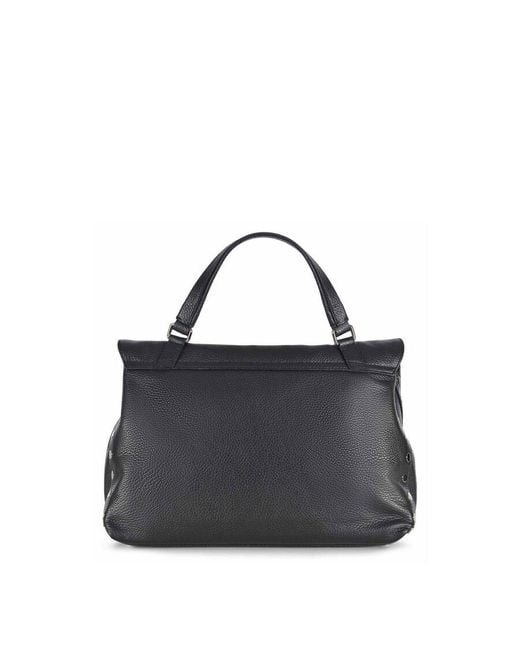 Zanellato Black Stud-Embellished Tote Bag
