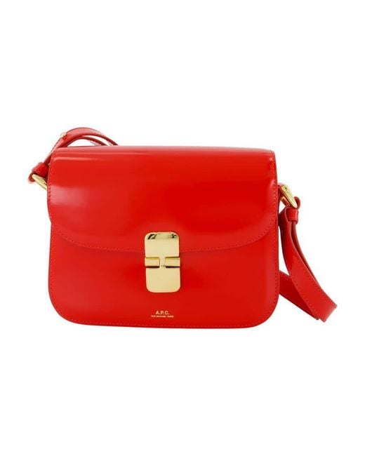 A.P.C. Red Grace Shoulder Bag