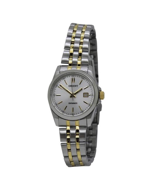 Orient Gray Swimmer Quartz Silver Dial Watch