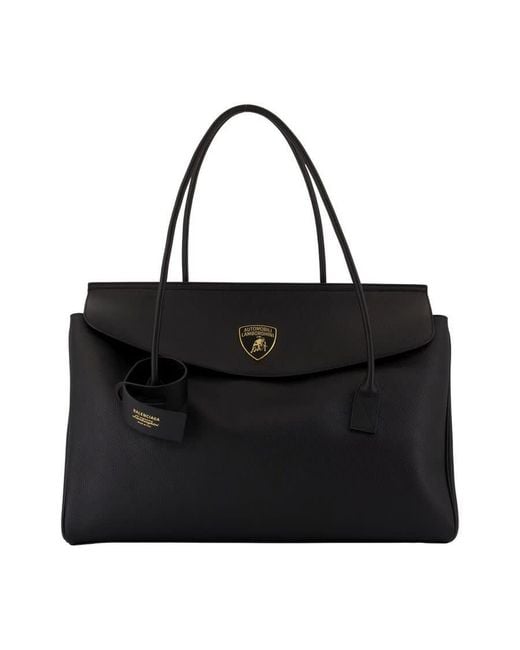 Balenciaga Black X Automobili Lamborghini Carry All Carrie Tote Bag for men